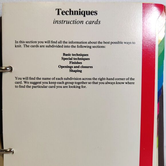 Vintage 1982 "The Knitting Collection" Binder 3" Patterns By Golden Press - Picture 11 of 16